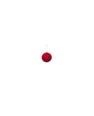 Sfera natalizie in box da 4 pezzi. diam. 10 col. rosso