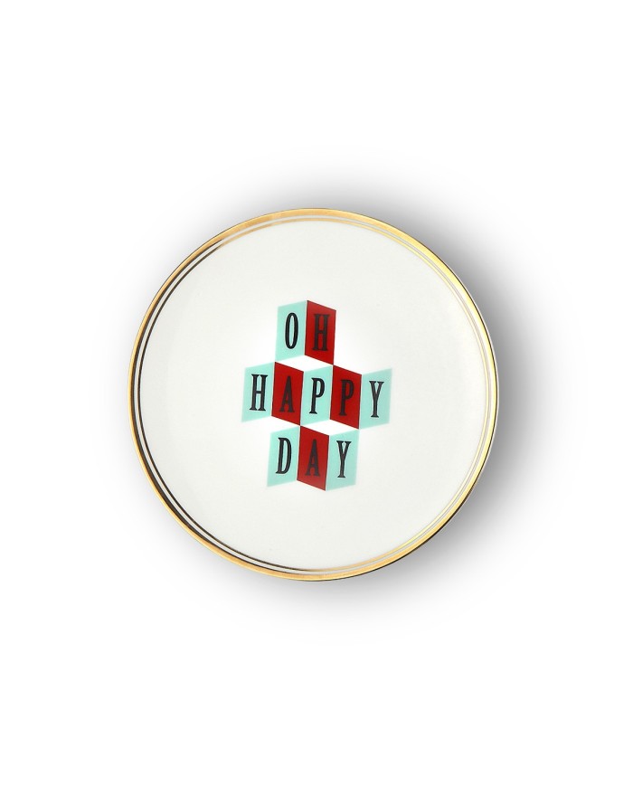 Piatto oh happy day La tavola scomposta diam. 17 cmbitossi home