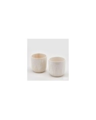 Vaso Pini in ceramica col. avorio misure : h 13 cm diam. 13.5 cm (il prezzo fa riferimento al singolo vaso)