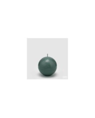 Candela a sfera classica. diam. 8 col. verde. durata 30 ore