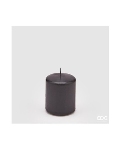 Candela classica moccolo h. 7.5 cm diam. 6 col. nero. durata: 28 ore
