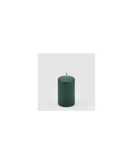 Candela classica moccolo h 10 cm diam. 6 cm col. verde. durata: 32 ore