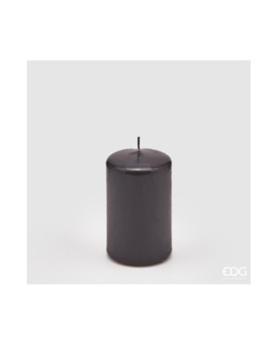 Candela classica moccolo h. 10 cm diam. 6 cm col. nero. durata: 32 ore