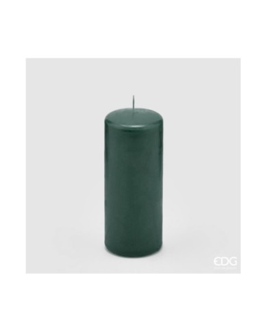 Candela classica moccolo h. 15 diam. 6 col. verde durata 38 ore