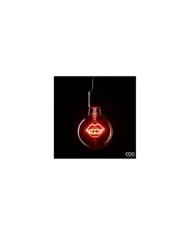 Lampadina led kiss. col. rosso. diam. 12.5 cm 220-240 v. 50/60 hz.