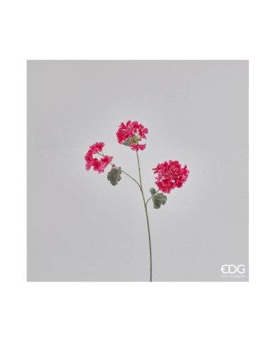 Ramo geranio con 3 fiori h. 58 cm col. beauty