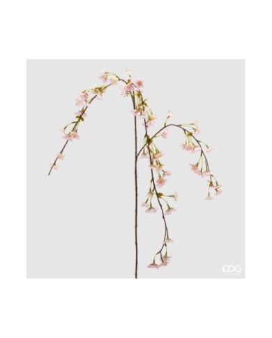 Ramo di ciliegio pendente. h. 147 cm col. rosa