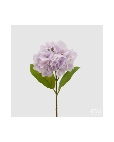Ramo di ortensia h. 50 cm ramo con un fiore. colore malva