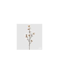 Ramo di Cotone .artificiale. h. 81 cm col. bianco