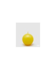 Candela sfera classica diam. 8 cm col. giallo durata 30 ore