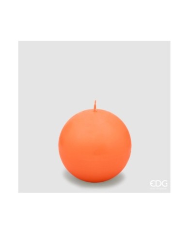 Candela sfera classica diam. 8 cm col. arancio durata 30 ore