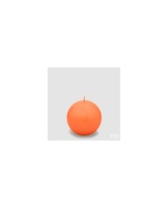 Candela sfera classica diam. 8 cm col. arancio durata 30 ore