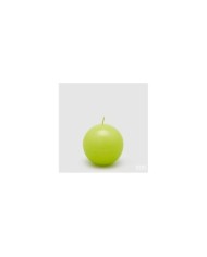 Candela sfera classica diam. 8 cm col. verde chiaro durata 30 ore -