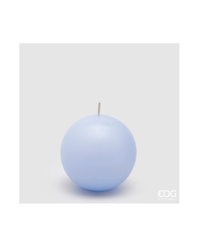 Candela sfera classica diam. 8 cm col. blu chiaro durata 30 ore