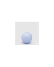 Candela sfera classica diam. 8 cm col. blu chiaro durata 30 ore
