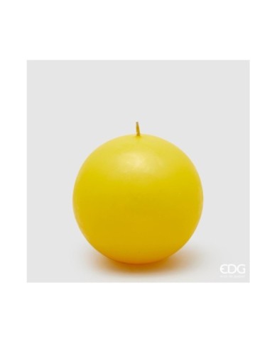 Candela sfera classica diam. 10 cm col. giallo durata 50 ore