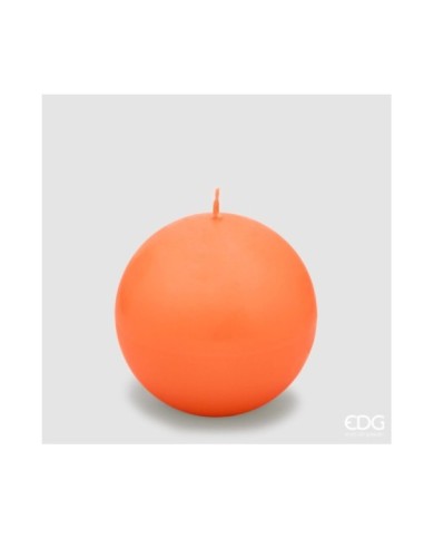 Candela sfera classica diam. 10 cm col. arancio durata 50 ore