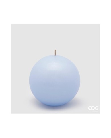 Candela sfera classica diam. 10 cm durata 50 ore col. blu chiaro