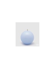 Candela sfera classica diam. 10 cm durata 50 ore col. blu chiaro