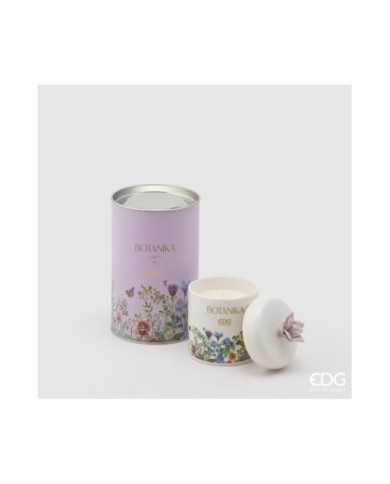 Candela Botanika. con vaso in ceramica h. 13 diametro 8 profumazione: mirto.