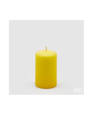 Candela moccolo classica h. 10 cm diametro 6 durata 32 ore. col. giallo.