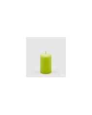 Candela moccolo classica h. 10 cm diametro 6 durata: 32 ore. col. verde chiaro.