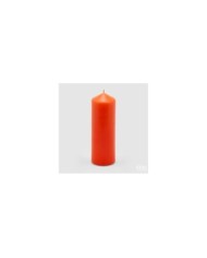 Candela moccolo classica h. 20 cm diametro 6.8 durata 100 ore. col. arancio.