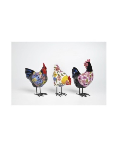 Gallina ceramica col. ass. h. 13.5 cm (il prezzo fa riferimento al singolo pezzo)