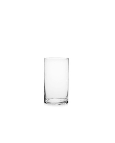 Vaso Cilindro. in vetro trasparente. h. 40 diametro 20 cm