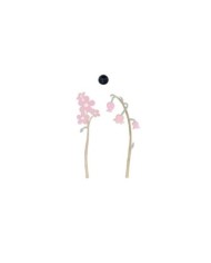 Fiore decorativo in legno. 32/33 cm (il prezzo fa riferimento al singolo pezzo)