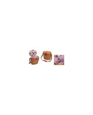 Cestino da picknick per 2 persone. in tessuto e legno. 14 pz. 32x23x30 cm