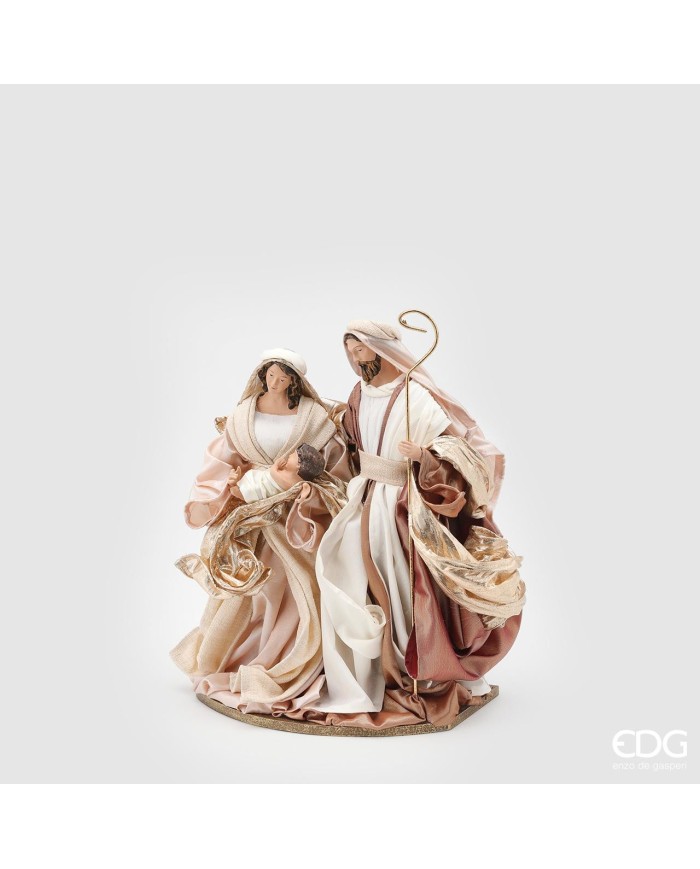 Natività "Lord" con base. dimensione h. 25 tessuto. col. avorio/oro.