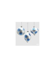 decoro "splash". sfera. trottola o fuso. vetro. diam. 10 col. blu (il prezzo fa riferimento al singolo pezzo). Brand: edh