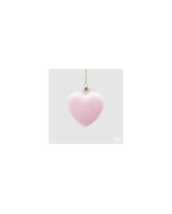 Decoro cuore velluto. col. rosa. 8 - edg