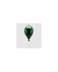 Decoro palloncino. vetro. h. 24 diametro 15 col. verde