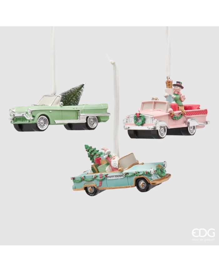 Decoro auto vintage. 3 modelli 12 col. assortiti (il prezzo fa riferimento al singolo pezzo)