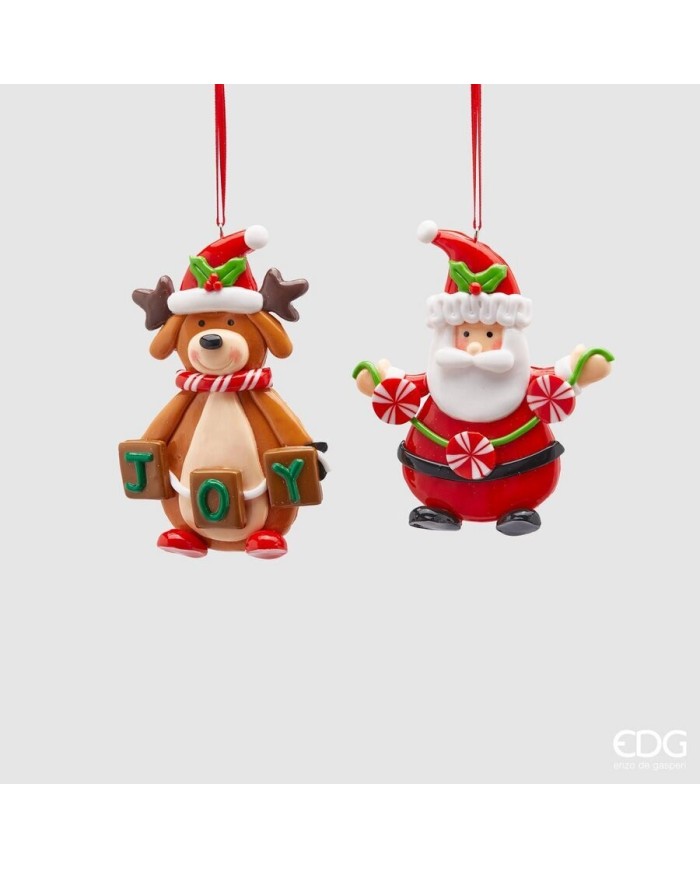 Decoro babborenna. clay. 2 modelli h. 10 col. ass. (il prezzo fa riferimento al singolo pezzo)