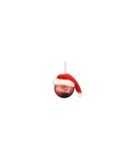 Sfera coca cola con cappello. pvc. diametro 8 col. rosso