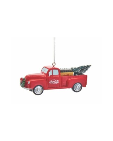 Truck coca cola con albero. resina. da appenderebrand: coca cola