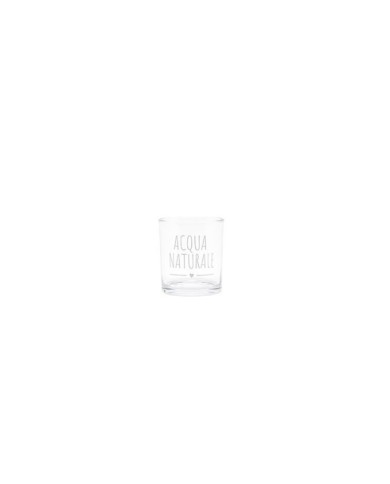 Bicchiere "acqua naturale". vetro. 300 ml