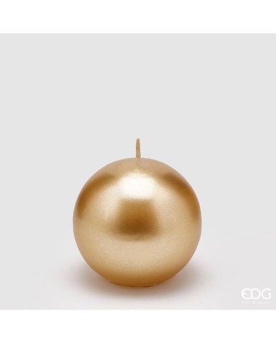 Candela sfera "classic", cera, dia. 8 cm, col. oro