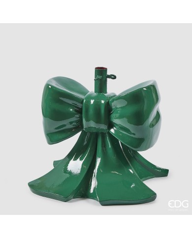 Base pino "fiocco", plastica", h. 45 cm, l. 43 cm, l. 43 cm, col. verde - edg