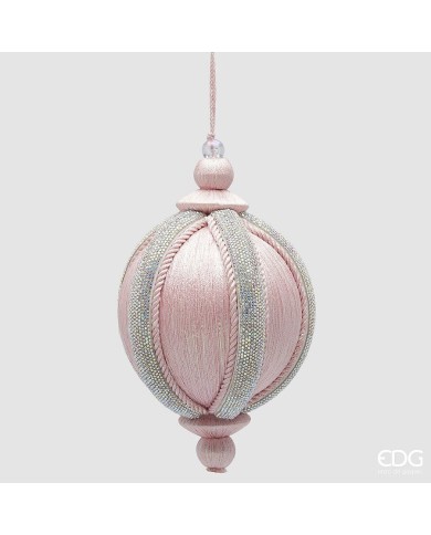 Sfera "jewel", plastica, diam. 16 cm col. rosa- edg