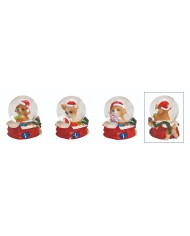 Sfera acqua "cagnolini  ", vetro, 5x6x5 cm col. ass. (il prezzo fa riferimento al singolo pezzo)