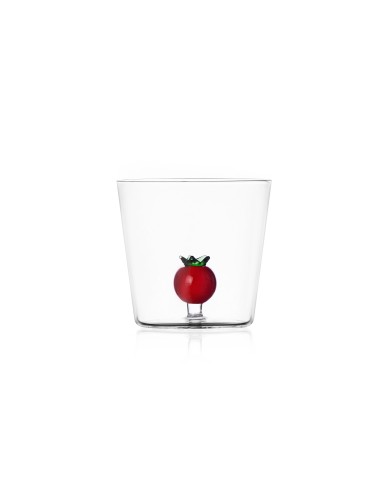 Bicchiere Tumbler "pomodoro ", vetro borosilicato, ichendorf, h. 8 cm, diam. 8.5 cm, 35 cl