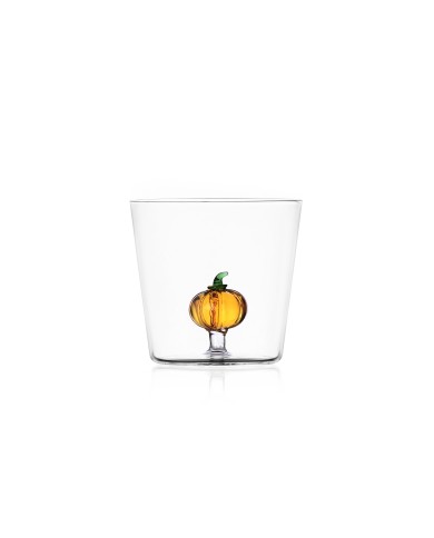 Bicchiere Tumbler "zucca ", vetro borosilicato, ichendorf, h. 8 cm, diam. 8.5 cm, 35 cl