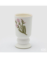Vaso decoflor coppa, ceramica, alt. 27 cm, diam. 15 cm, col. multi