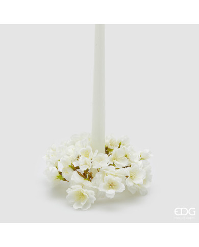 Coroncina Sakura, diam. 18 cm, col. bianco