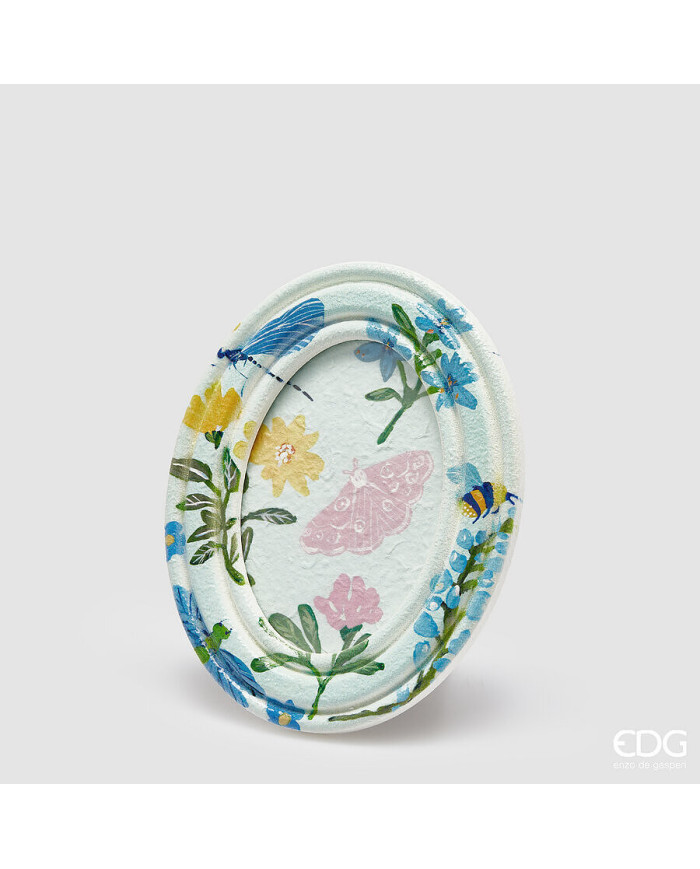 Portaforo spring, ovale, lh.25 cm, l. 20 cm ,  col. blu chiaro