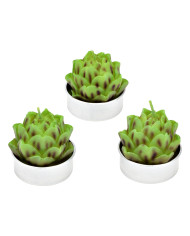 candelina Cactus, cera, 13x6x9 cm, il prezzo fa riferimento alla singola candelina
